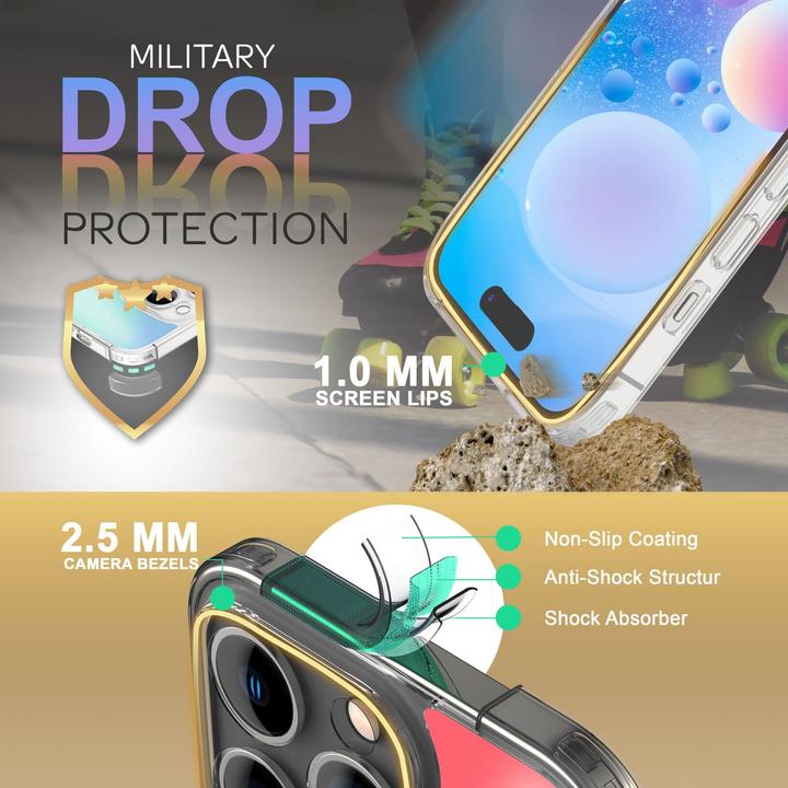 Produktbild Nalia Durchscheinende Harte Hülle mit Farbwechsel (Apple iPhone 14 Pro)