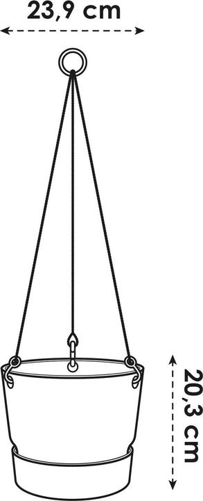 Image du produit Elho Lampe suspendue de Greenville (24 cm)