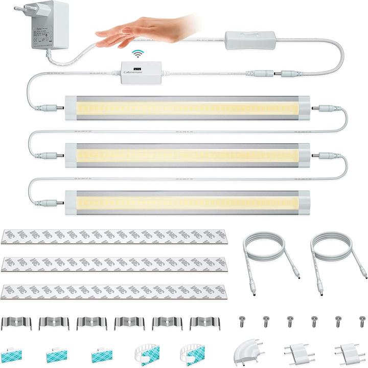 Produktbild Lampaous LED Schrankleuchte Set 3 Stück, dimmbar (960 lm)