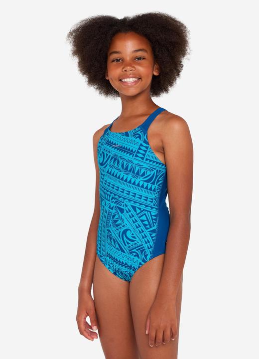 Image du produit Nabaiji Maillot de bain 1 pièce natation Fille - 500 Kamyleon fatu turquoise