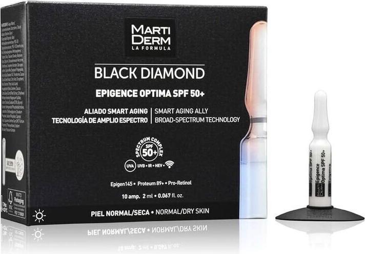Actual product image Martiderm EPIGENCE OPTIMA SPF 50 10 AMP. 20ml (Sun cream face, SPF 50, 20 ml)