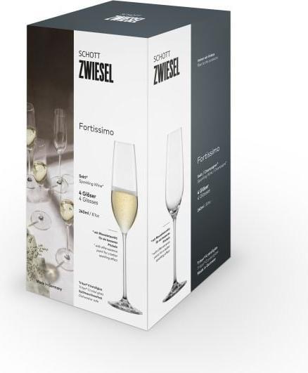 Produktbild Schott Zwiesel Sektglas Fortissimo (24 cl, 4 Gläser, Sektgläser)