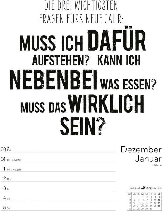 Nährwerte und Zutaten Harenberg Typo-Sprüche (25 x 35 cm, Harter Einband, Deutsch)