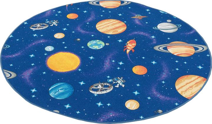 Actual product image Snapstyle Kinder Spiel Teppich Weltall Rund (200 x 200 cm)