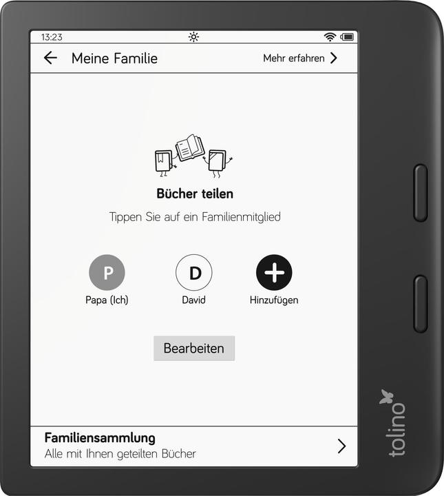 Image du produit tolino vision 6 (7", 16 Go, Noir)