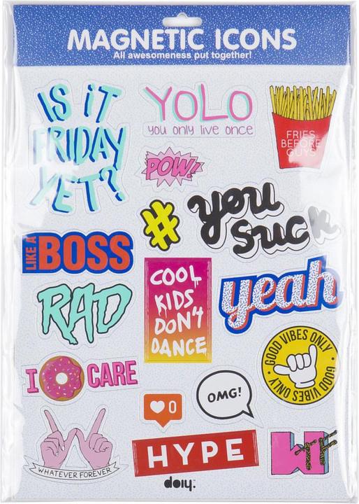 Produktbild Doiy Magnetic Icons, blau
