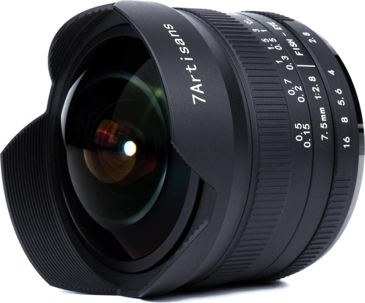 7artisans Focale fixe 7.5mm F/2.8 Fisheye Mark II - Canon RF (Canon RF, APS-C / DX)