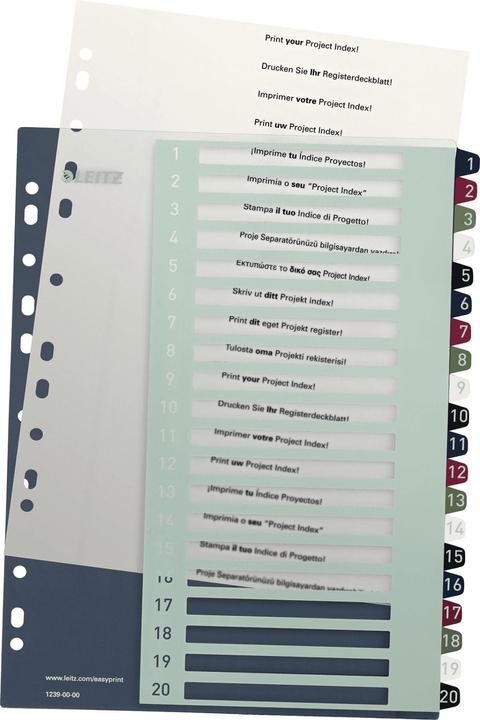 Produktbild Leitz STYLE - PC-beschriftbares Register