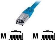 Image du produit Digitus CAT 5e SF-UTP Câble patch Cu PVC AWG 26/7 Longueur 5 m Couleur bleu (SF/UTP, CAT5e, 5 m)