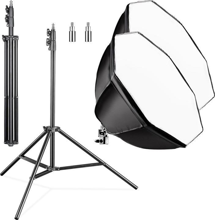 Produktbild Wiltec Octagon Softbox mit Lampenstativ LED Studioleuchte Fotostudio (Softbox)
