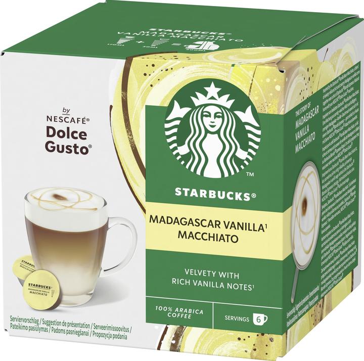 Actual product image Starbucks Vanilla Macchiato by Nescafé Dolce Gusto (6 x Port.)