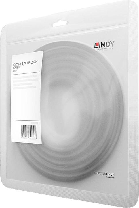 Produktbild Lindy 30m Cat.6 S/FTP TPE Netzwerkkabel, Grau RJ45-M/M, 500MHz, Kupfer, 28AWG (S/FTP, CAT6a, 30 m)