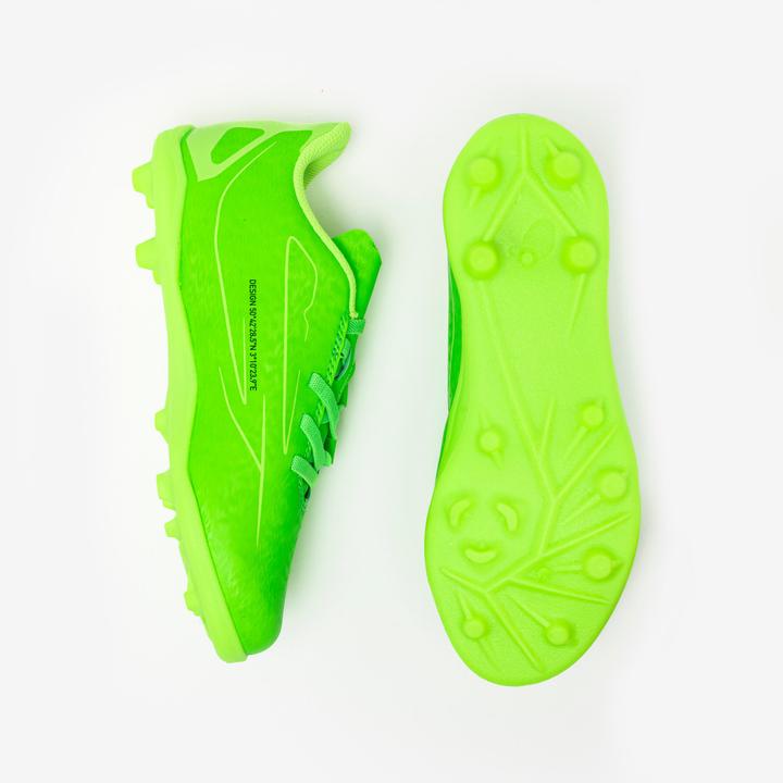 Image du produit Kipsta Chaussures de football 160 easy mg vert néon enfant (34)