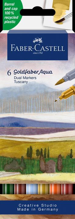 Actual product image Faber-Castell GOFA AQUA DUAL MARKER - Dye marker (Tuscany, 0.40 mm, 6 x)