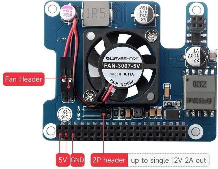 Produktbild Raspberry Pi EB120822 - Power Over Ethernet HAT (F) für 5