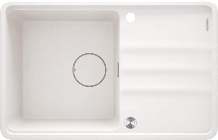 No Name 1-bowl granieten gootsteen met afdruipvlak (Wasbak met afdruiprek)