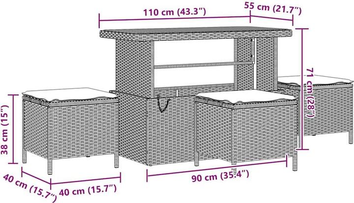 Produktbild VidaXL Garten-Lounge