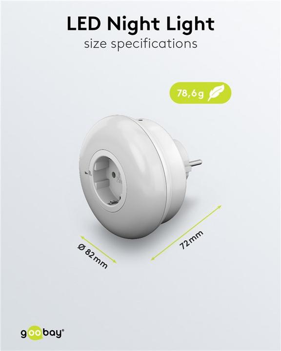 Produktbild Goobay LED-Nachtlicht für die Steckdose