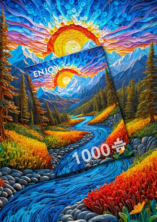 Produktbild Enjoy Puzzle Puzzle 1000 Teile - Sonnenaufgang-Landschaft (1000 Teile)