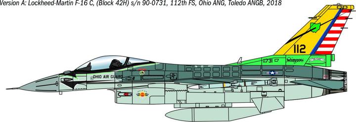 Actual product image Italeri 1:48 F-16C Fighting Falcon War Thunder