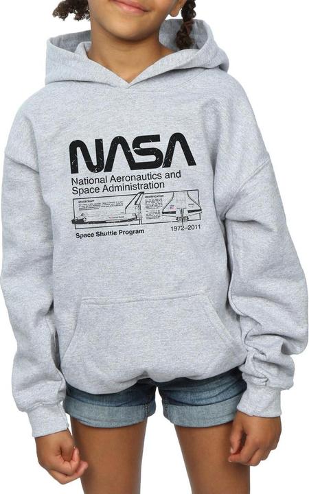 Produktbild Nasa Classic Space Shuttle Kapuzenpullover Mädchen (140, 146)