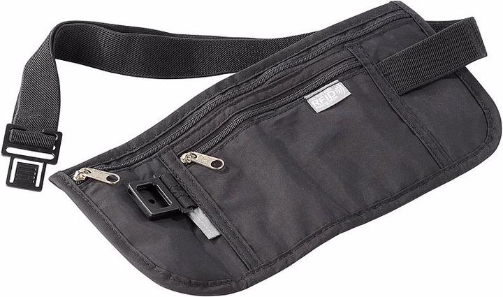 Produktbild Semptec 2-mal: Enganliegende Urlaubs- & Reise-Bauchtasche mit RFID-Blocker