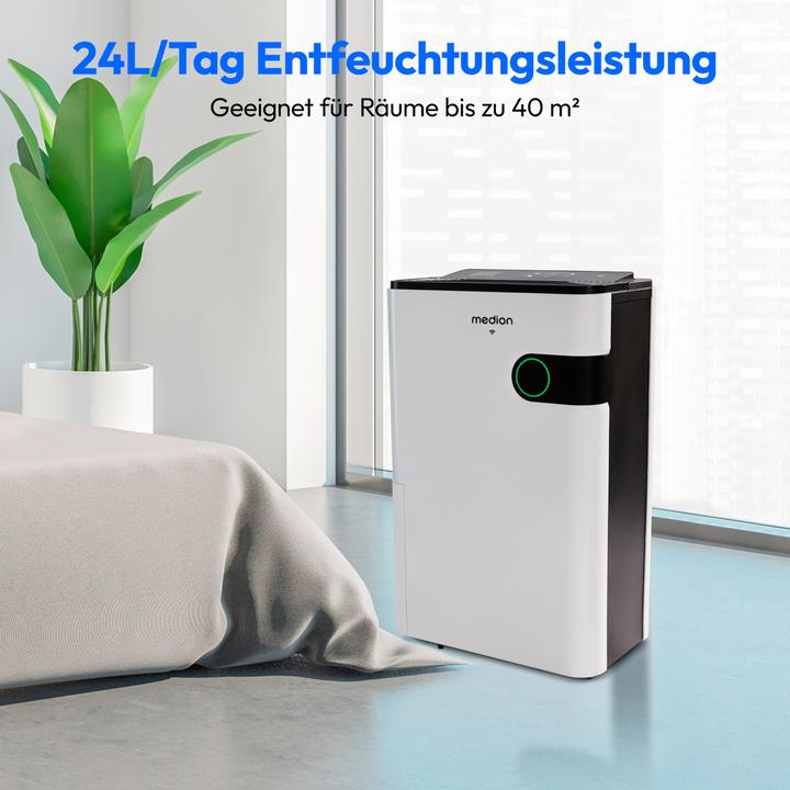 Produktbild Medion Smarter Luftentfeuchter MD 12044 (40 m², 24 l/24h)