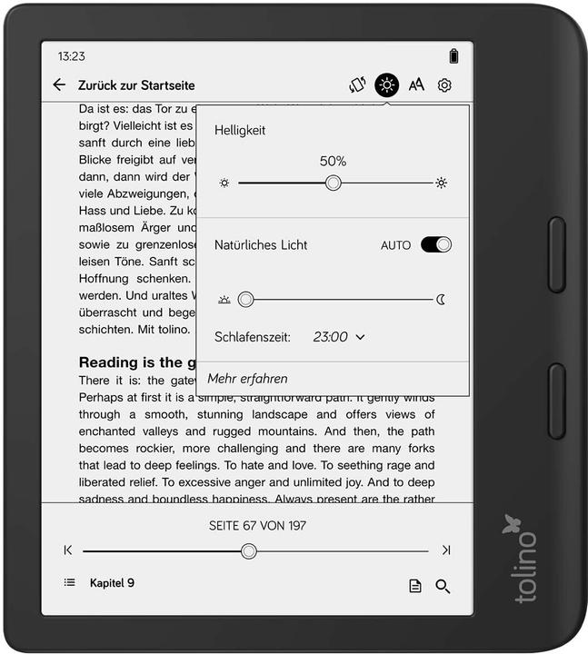 Nutritional values and ingredients tolino Vision Colour (7", 32 GB, Black)