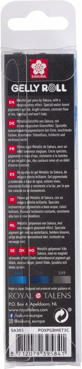Image du produit Sakura GELLY ROLL - Stylo gel "Metallic" (métallique) (Multicolore, 3 x)