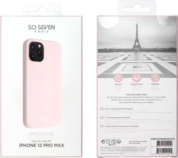 Image du produit So Seven Coque Smoothie Rose Poudree : Apple Iphone 12 Pro Max (Apple iPhone 12 Pro Max)