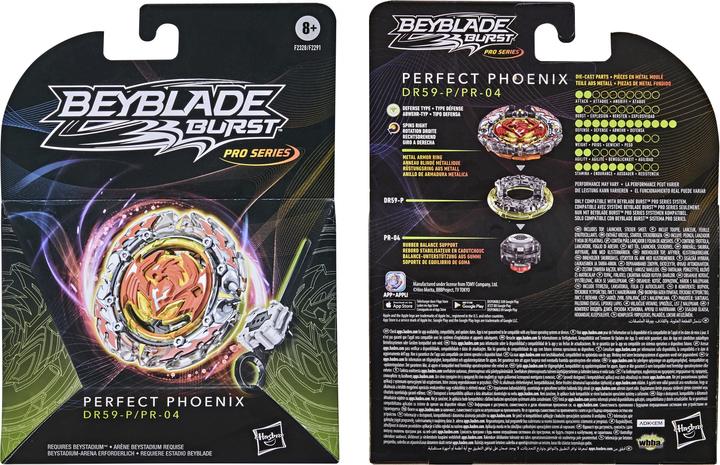 Produktbild Hasbro Beyblade Burst Pro Series Perfect Phoenix Starter Pack (Deutsch, Englisch, Französisch, Italienisch)
