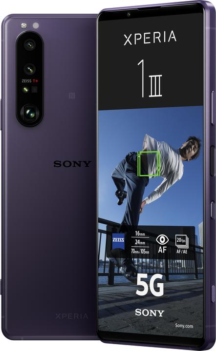 Image du produit Sony Xperia 1 III (256 Go, Violet, 6.50", Double SIM hybride, 12 Mpx, 5G)