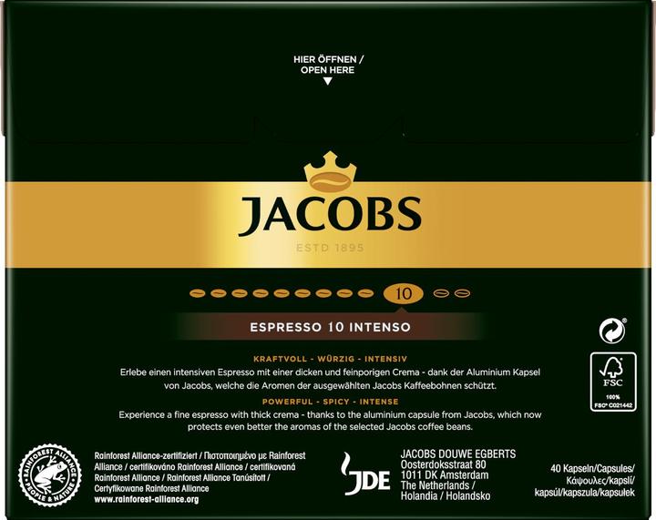 Actual product image Jacobs Espresso Intenso (200 x Port.)