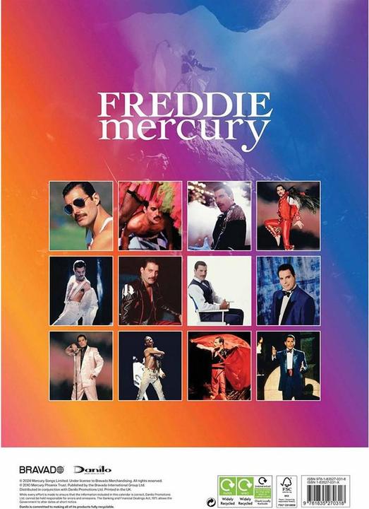 Image du produit Freddie Mercury - Calendrier mural (A3, Allemand)