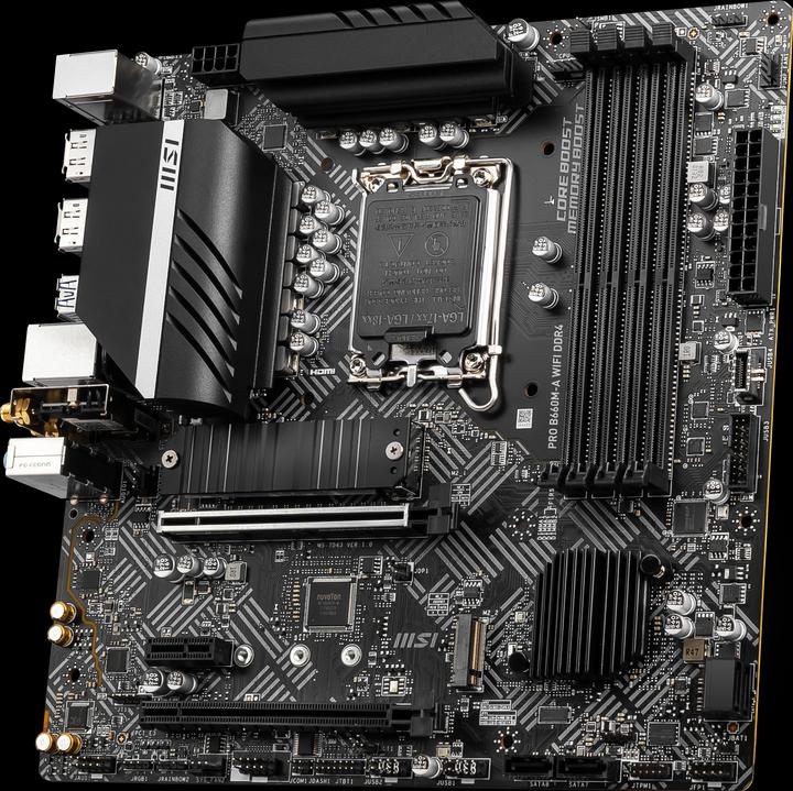 Actual product image MSI PRO B660M-A WIFI DDR4 (LGA 1700, Intel B660, mATX)