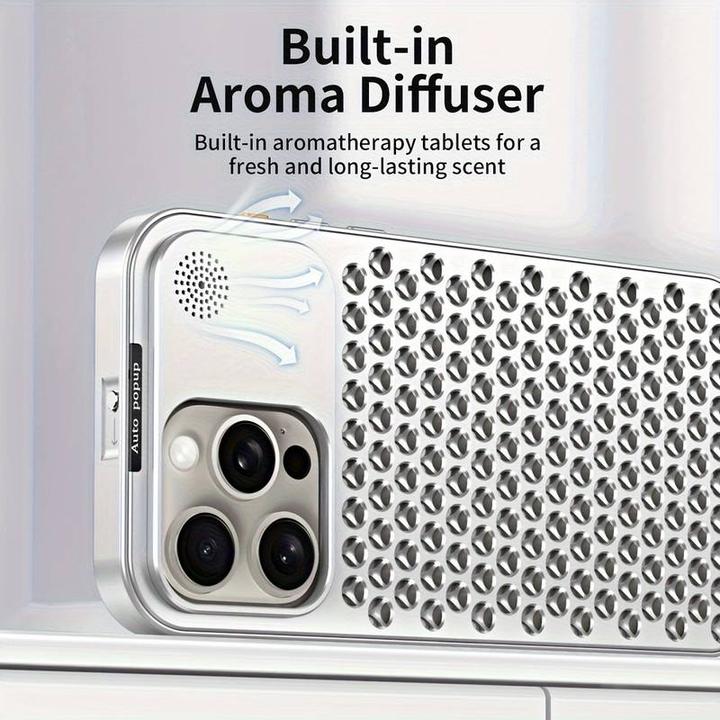 Immagine prodotto PhoneLook Custodia Mac Pro con aromaterapia e dissipazione del calore Space Grey (Apple iPhone 15 Pro Max)