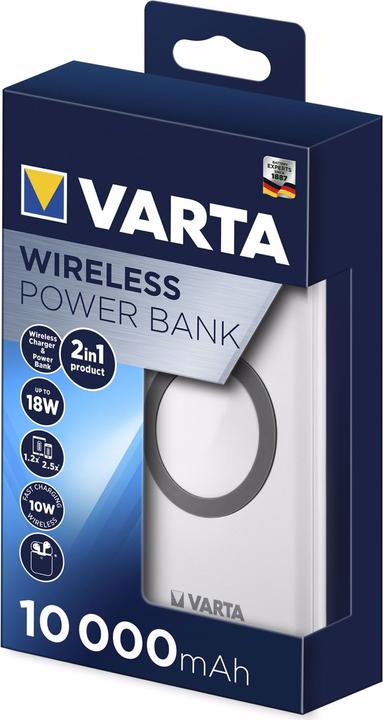Image du produit Varta Wireless Power Bank (10000 mAh, 18 W, 37 Wh)