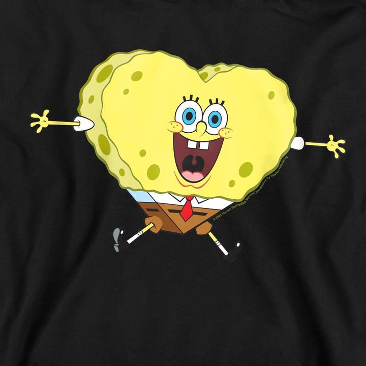 Immagine prodotto Spongebob Squarepants Heart-Shaped Felpa San Valentino Spugna Adulto Unisex (L)