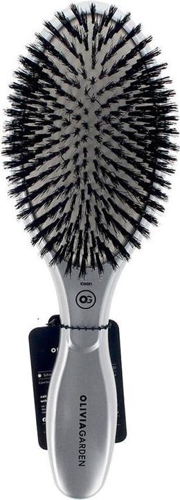 Produktbild Olivia Garden Expert Care Oval Wildschweinborsten Silber