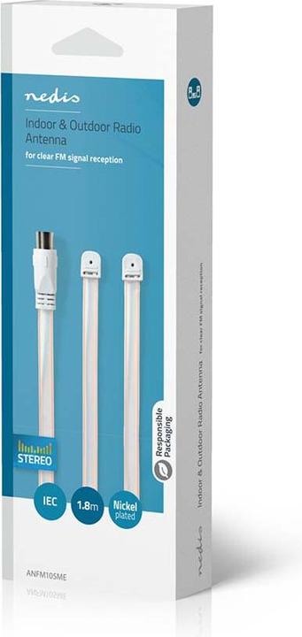 Immagine prodotto Nedis Antenna FM per interni ed esterni 87,5-108 MHz Al