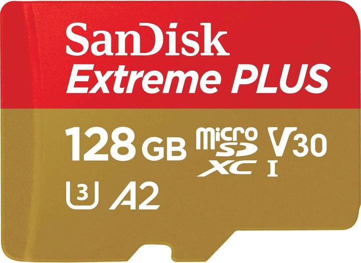 Produktbild SanDisk Extreme Plus (128 GB, microSDXC, U3, UHS-I)