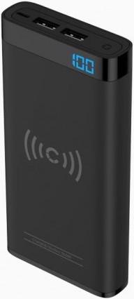 Actual product image Cygnett ChargeUp swift 10K Wireless QI Portable Power Bank - black (10000 mAh, 15 W, 37 Wh)