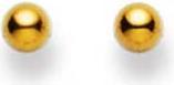 Natsumi Schmuck Ohrstecker Gelbgold 18K/750 Kugel 3.0mm (750/18 K Gelbgold)