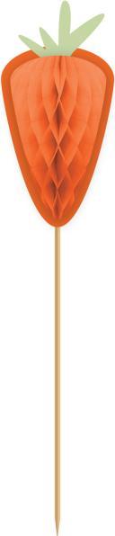 Actual product image Amscan 10 Picks Carrot Honeycomb Paper/ Wood 17 cm (6 x)