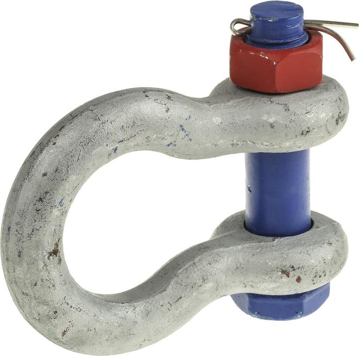 Actual product image Rs Pro Galvanised bowshackle w/safetypin,6.5ton