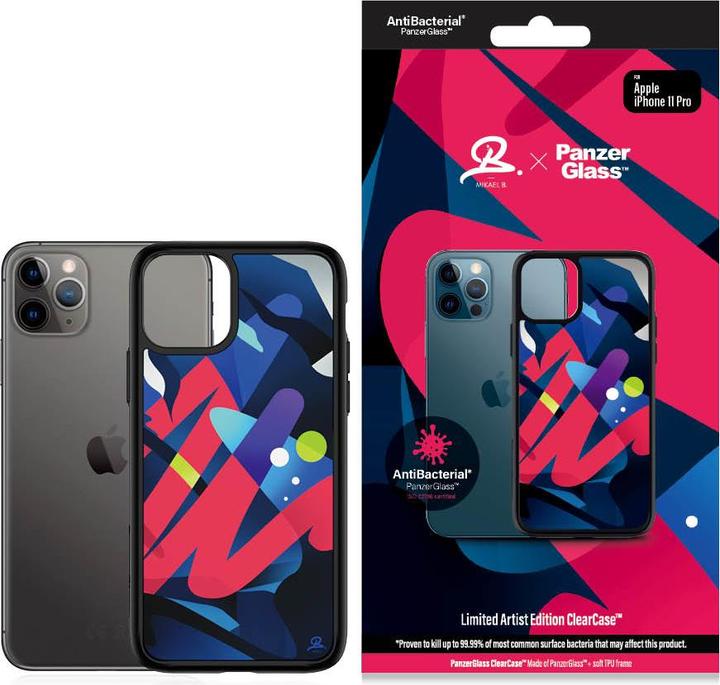 Actual product image PanzerGlass ClearCase iPhone 11 Pro Mikael B Limited Artist Edition Antibacterinis (Apple iPhone 11 Pro)
