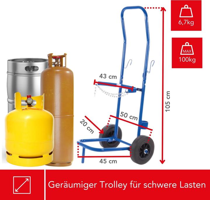 Produktbild Toolland Sackkarre Für Gasflaschen