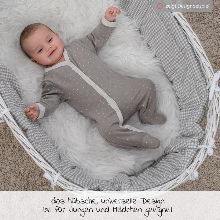Produktbild La Loona LaLoona Baby-Schlafanzüge Schlafanzug 2er Pack Strampler Pyjama Einteiler - Grau (50)