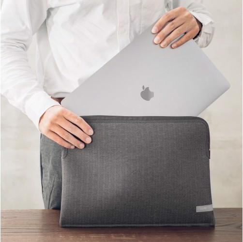 Image du produit Moshi Pluma Laptop Sleeve pour MacBook Pro/Air 13" (2020) - gris Herringbone (13", Apple)