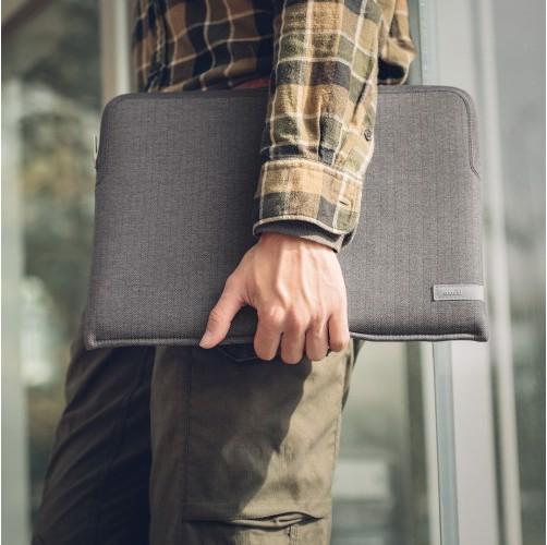 Image du produit Moshi Pluma Laptop Sleeve pour MacBook Pro/Air 13" (2020) - gris Herringbone (13", Apple)